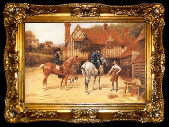 framed  unknow artist Classical hunting fox, Equestrian and Beautiful Horses, 090., ta009-2